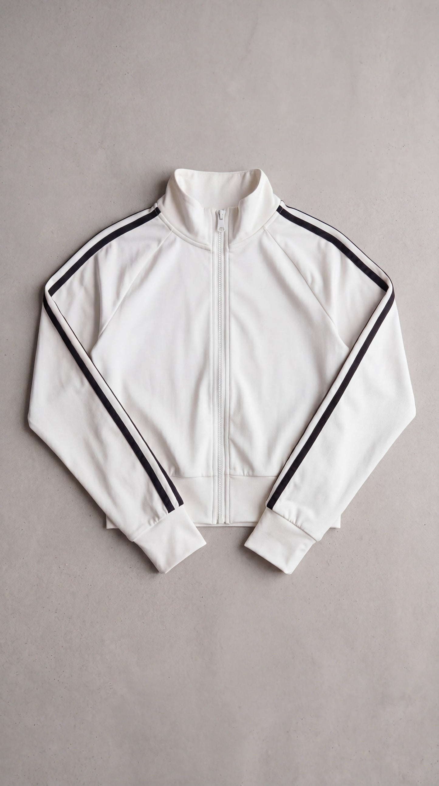 CHAMARRA CROP CALI STRIPES