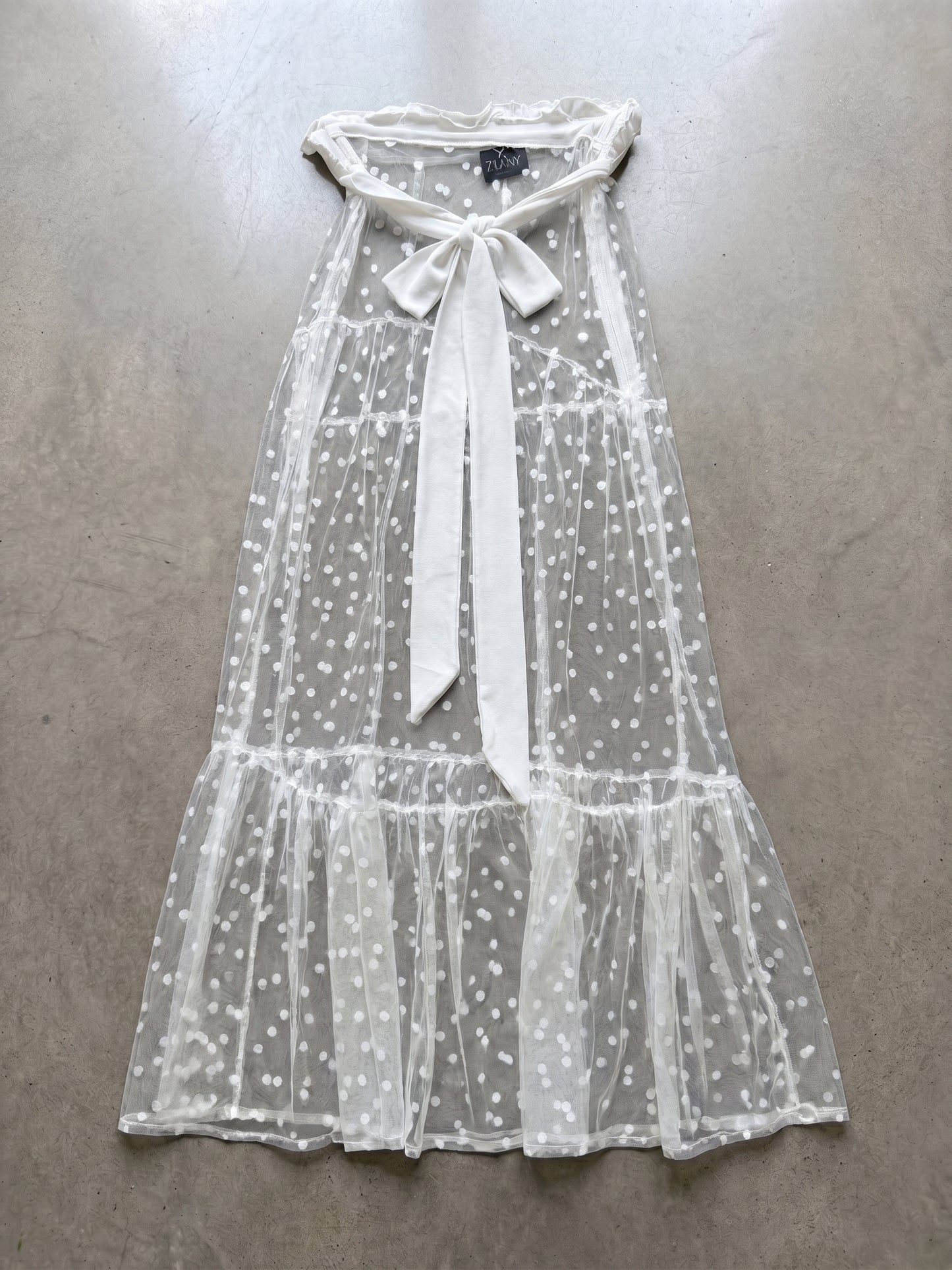 Maxi Falda Mesh Plumeti