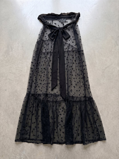 Maxi Falda Mesh Plumeti