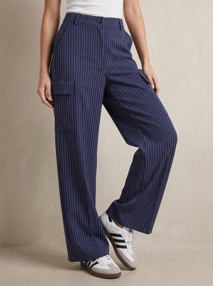 Pantalón Cargo Pinstripe