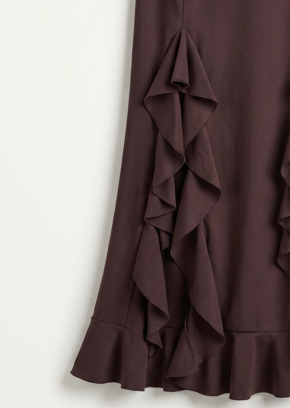 Falda Midi Casino Ruffles
