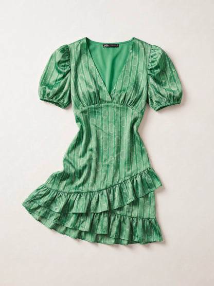 VESTIDO SATIN CADENA PRINT