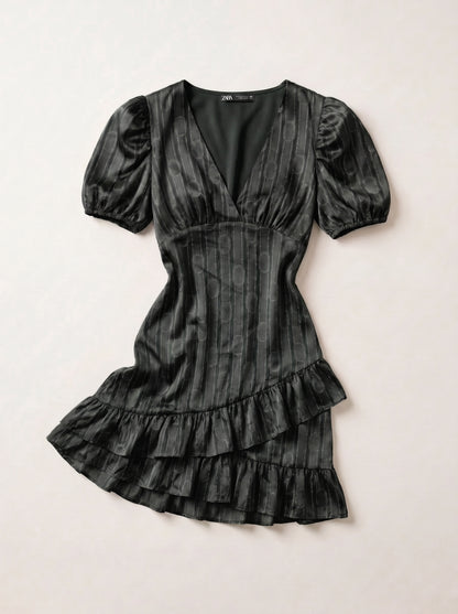 VESTIDO SATIN CADENA PRINT